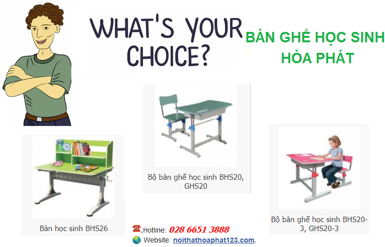 bàn ghế học sinh thông minh - nội thất hòa phát